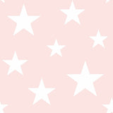 Amira Pink Stars Wallpaper with Kids Graphics Stars Pattern - Chesapeake 4060-138931