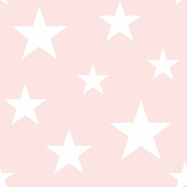 Amira Pink Stars Wallpaper with Kids Graphics Stars Pattern - Chesapeake 4060-138931