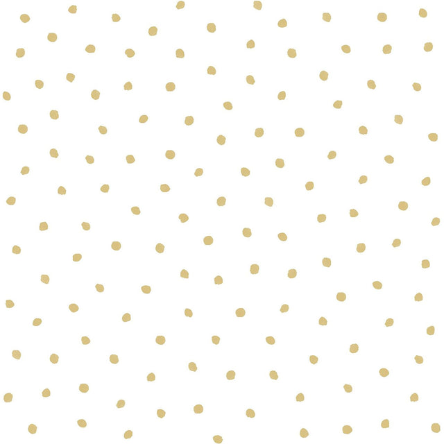 Pixie Gold Dots Wallpaper with Bohemian Polka Dots - Chesapeake 4060-138937