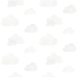 Irie Grey Clouds Wallpaper with Kids Graphic Cloud Pattern - Chesapeake 4060-138945