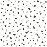 Ona Charcoal Terrazzo Wallpaper with Abstract Bohemian Pattern - Chesapeake 4060-139034