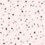 Ona Pink Terrazzo Wallpaper with Bohemian Abstract Motif - Chesapeake 4060-139035