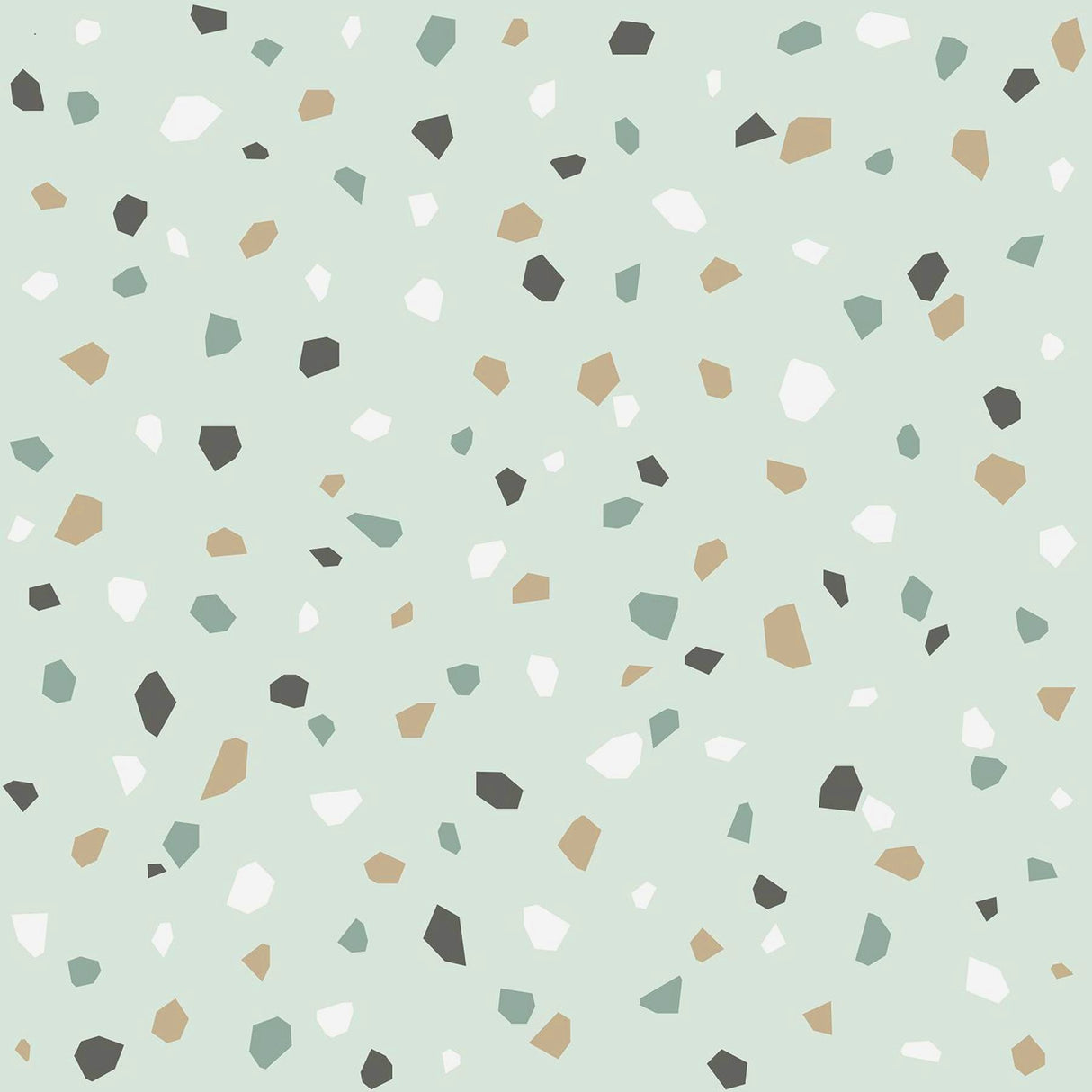 Ona Mint Terrazzo Wallpaper with Abstract Bohemian Pattern - Chesapeake 4060-139036