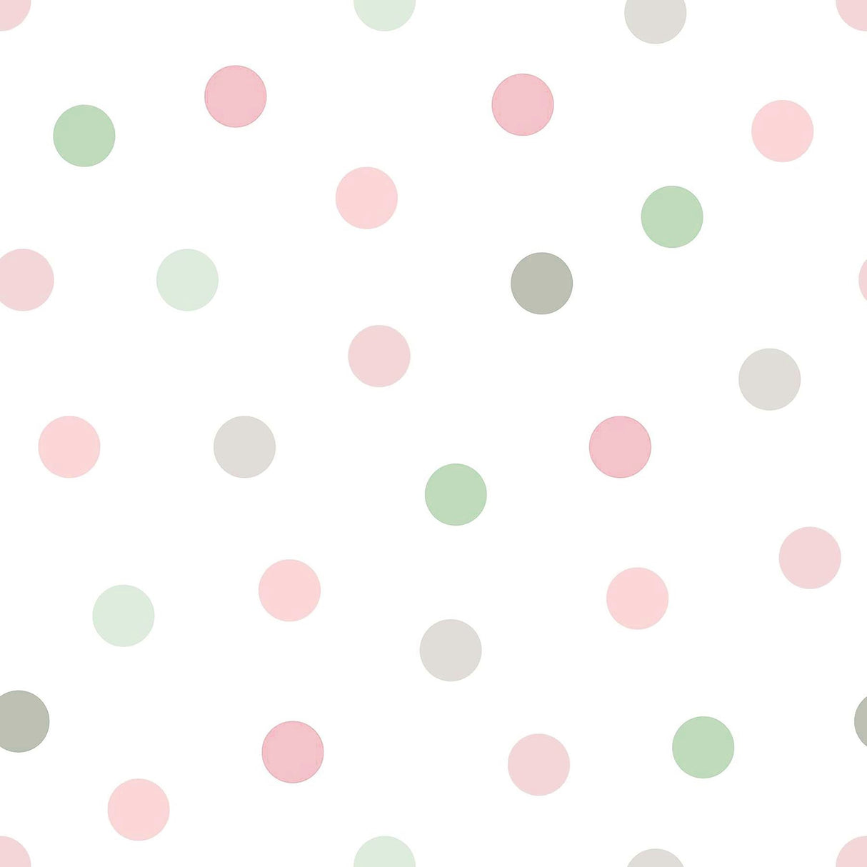 Jubilee Pink Polka Dots Wallpaper with Kids Graphic Pattern - Chesapeake 4060-139040