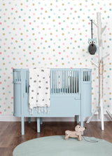 Jubilee Multicolor Polka Dots Kids Wallpaper - Chesapeake 4060-139041