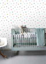 Jubilee Multicolor Polka Dots Kids Wallpaper - Chesapeake 4060-139041