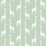 Vivi Sage Giraffe Wallpaper with Kids Animal Motif - Chesapeake 4060-139058