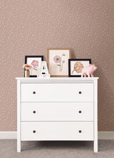 Tatula Rose Floral Wallpaper with Scandinavian Botanical Flower Pattern - Chesapeake 4060-139280