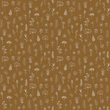 Tatula Chestnut Floral Wallpaper with Scandinavian Botanical Flowers - Chesapeake 4060-139281