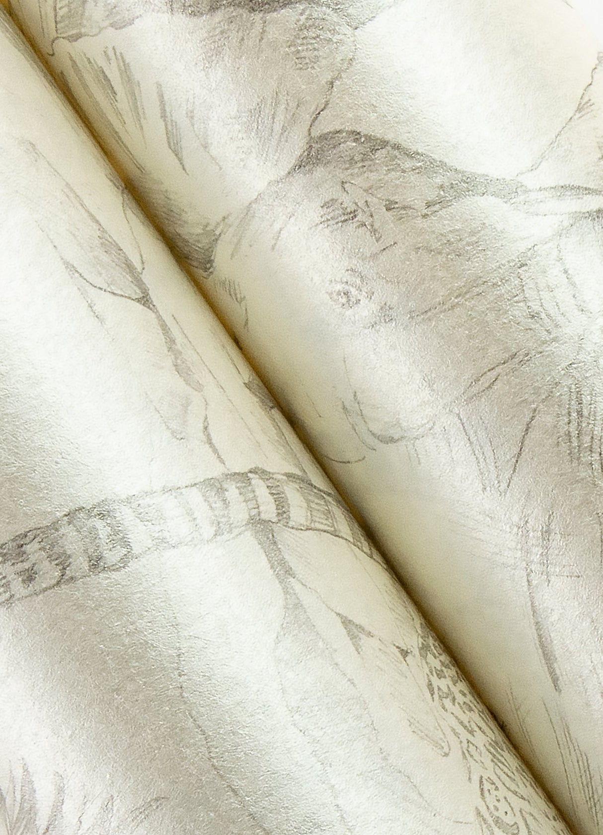 Boheme Platinum Animals Wallpaper with Safari Sketch Motif - Chesapeake 4060-347692