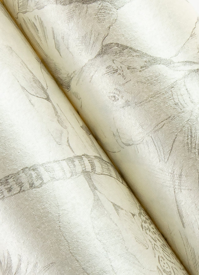 Boheme Platinum Animals Wallpaper with Safari Sketch Motif - Chesapeake 4060-347692