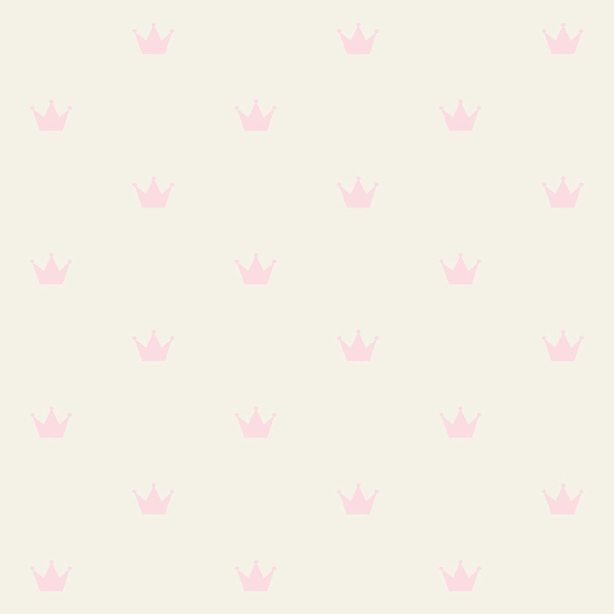 Bea Light Pink Crowns Wallpaper with Kids Novelty Pattern - Chesapeake 4060-347702