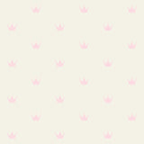 Bea Light Pink Crowns Wallpaper with Kids Novelty Pattern - Chesapeake 4060-347702