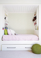 Bea Light Pink Crowns Wallpaper with Kids Novelty Pattern - Chesapeake 4060-347702