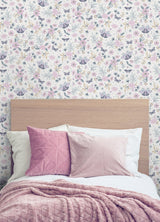 Zev Pink Butterfly Wallpaper with Kids Butterflies Motif - Chesapeake 4060-58103