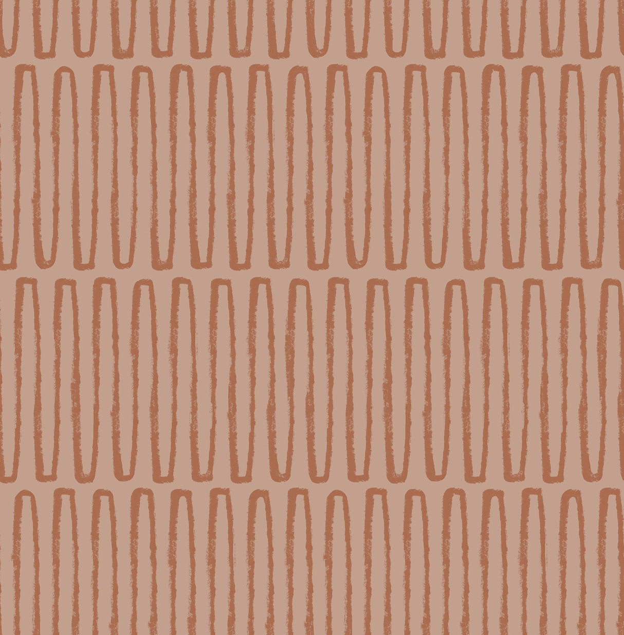 Lars Coral Retro Wave Wallpaper with Geometric Graphic Pattern - A-Street Prints 4066-26503