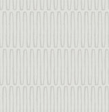 Lars Light Grey Retro Wave Wallpaper with Modern Geometric Graphic Pattern - A-Street Prints 4066-26504