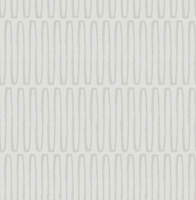 Lars Light Grey Retro Wave Wallpaper with Modern Geometric Graphic Pattern - A-Street Prints 4066-26504