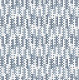 Erik Blue Building Blocks Wallpaper with Retro Geometric Pattern - Brewster 4066-26508