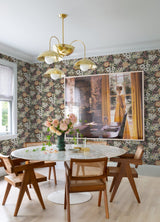 Karina Raspberry Wildflower Garden Wallpaper with Botanical Floral Pattern, Farmhouse Style - A-Street Prints 4066-26522