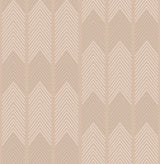 Nyle Blush Chevron Stripes Wallpaper with Modern Graphic Chevron Pattern - A-Street Prints 4066-26528