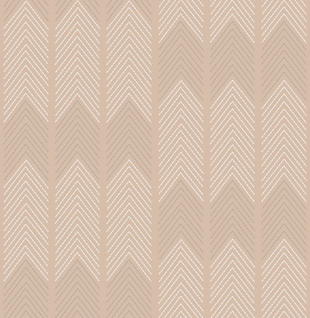 Nyle Blush Chevron Stripes Wallpaper with Modern Graphic Chevron Pattern - A-Street Prints 4066-26528