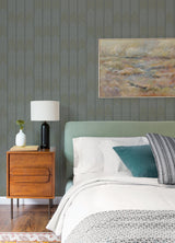 Nyle Dark Grey Chevron Stripes Wallpaper with Modern Graphic Chevron Pattern - A-Street Prints 4066-26529