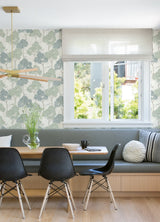 Lykke Green Textured Tree Wallpaper with Farmhouse Botanical Trees Motif - Brewster 4066-26542