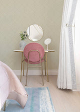 Sander Light Grey Geometric Wallpaper with Metallic Diamond Motif - A-Street Prints 4066-26545
