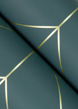 Sander Slate Geometric Wallpaper with Metallic Diamond Grid - A-Street Prints 4066-26546
