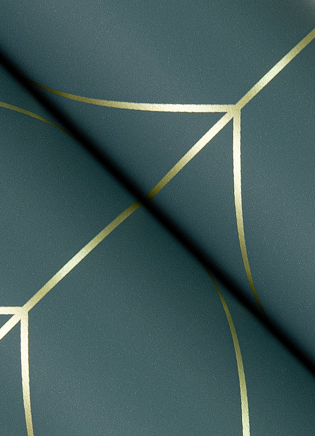 Sander Slate Geometric Wallpaper with Metallic Diamond Grid - A-Street Prints 4066-26546