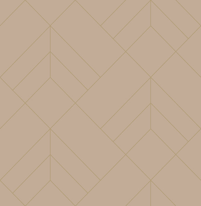 Sander Light Pink Geometric Wallpaper with Metallic Art Deco Grid - A-Street Prints 4066-26548