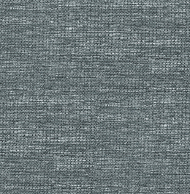 Malin Dark Blue Faux Grasscloth Wallpaper with Modern Graphics Texture - A-Street Prints 4066-26559