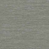 Malin Grey Faux Grasscloth Wallpaper with Raised Ink Textured Modern Graphics - 4066-26560