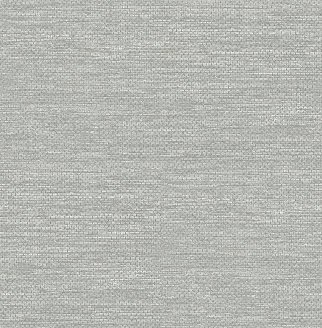 Malin Light Grey Faux Grasscloth Wallpaper with Raised Ink Texture - A-Street Prints 4066-26562