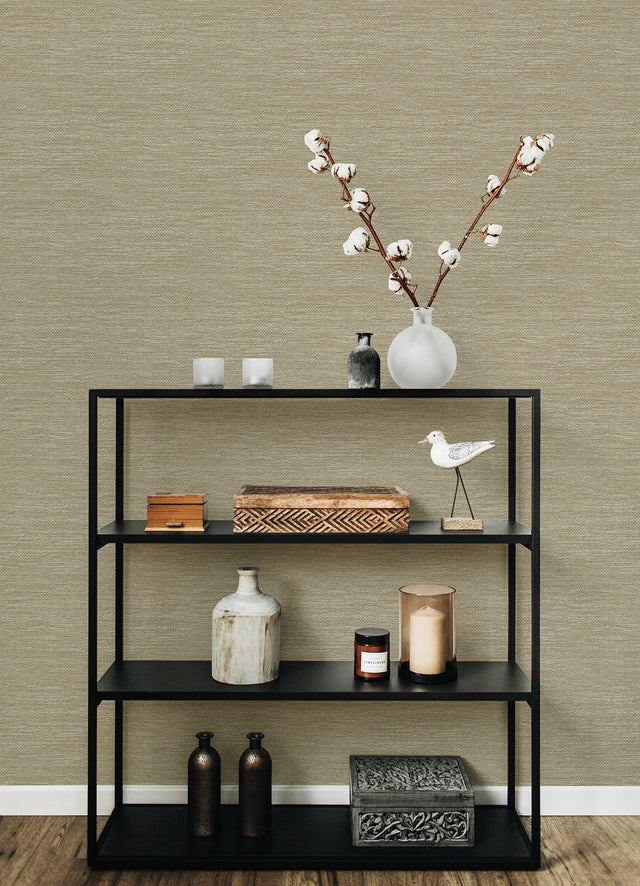 Malin Wheat Faux Grasscloth Wallpaper with Raised Ink Texture - A-Street Prints 4066-26563