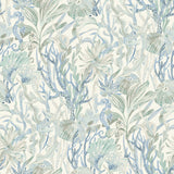 Kelp Garden Light Blue Tropical Reef Wallpaper with Coastal Undersea Motif - Chesapeake 4071-71003