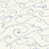 Kuroshio Light Blue Ocean Wave Wallpaper with Abstract Coastal Motif - Chesapeake 4071-71005