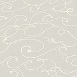 Kuroshio Taupe Ocean Wave Wallpaper with Abstract Coastal Motif - Brewster 4071-71007
