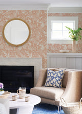 Corcovado Coral Jungle Jamboree Wallpaper with Tropical Animal Motif - Chesapeake 4071-71010