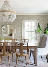 Sea Biscuit Grey Sand Dollar Wallpaper with Coastal Geometric Motif - Chesapeake 4071-71024