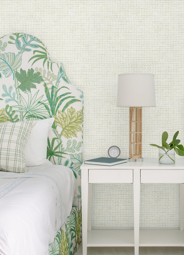 Wellen Cream Abstract Rope Wallpaper with Coastal Abstract Rope Motif - Chesapeake 4071-71029