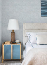 Wellen Light Blue Abstract Rope Wallpaper with Coastal Abstract Motif - Chesapeake 4071-71030