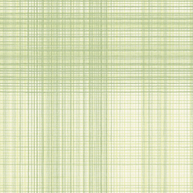 Madras Green Plaid Wallpaper with Fabric & Woven Textures Pattern, Coastal Style - Chesapeake 4071-71042