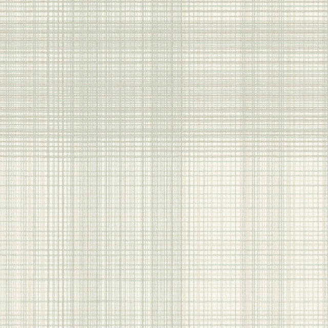 Madras Aqua Plaid Wallpaper with Coastal Fabric Texture Plaid Pattern - Chesapeake 4071-71044