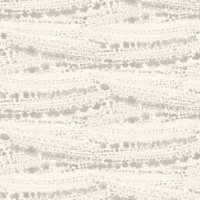 Rannell Grey Abstract Scallop Wallpaper with Coastal Abstract Motif - Chesapeake 4071-71045