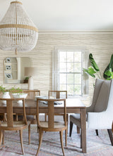 Rannell Beige Abstract Scallop Wallpaper with Coastal Abstract Motif - Brewster 4071-71048