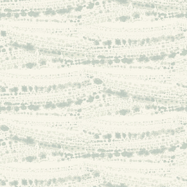 Rannell Aqua Abstract Scallop Wallpaper with Coastal Abstract Motif - Chesapeake 4071-71049