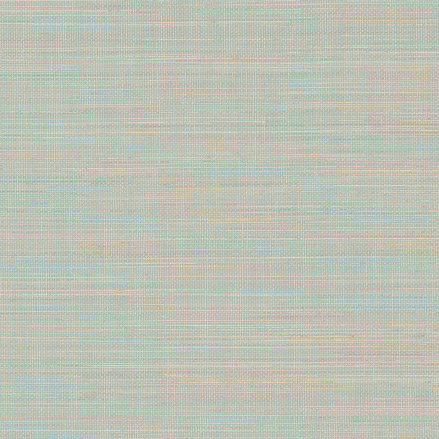 Spinnaker Aqua Netting Wallpaper with Fabric & Woven Texture Pattern, Transitional Style - Brewster 4071-71054