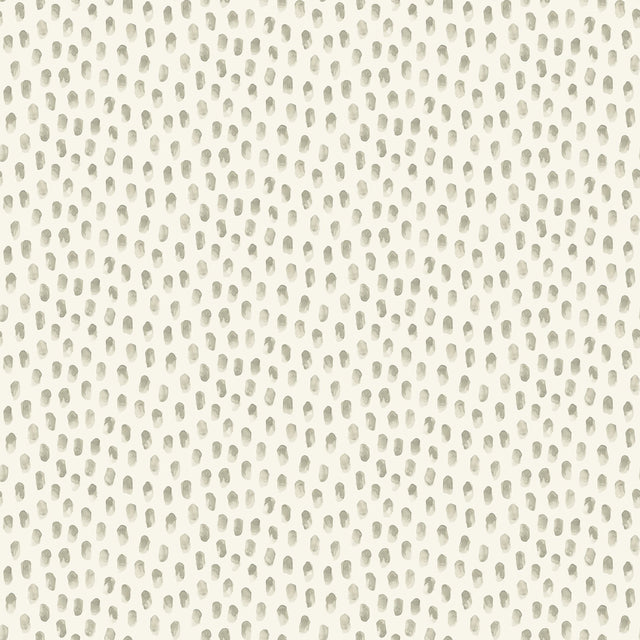 Sand Drips Grey Painted Dots Wallpaper with Abstract Coastal Style - Chesapeake 4071-71059